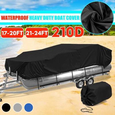 China Fishboat Boat Cover 210D UV Resistant Waterproof Dustproof Folding Dust Covers For Boat for sale