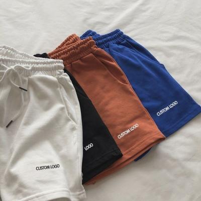 China Anti-wrinkle Customized logo mens cotton shorts sweat Men Fitness Running Short Breathable Gym Shorts cotton shorts for sale