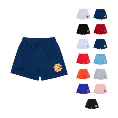 China Soft Blank Custom Logo Polyester Gym Mesh Sports Athletic Running Sport Fitness Beach Basketball Jogging Man Loose Shorts for sale