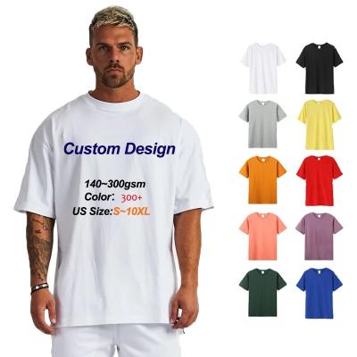 China Plus Size First Class Quality Cotton Custom Men Printing Custom Logo T-shirt Anti-wrinkle Printing Plain Oversize T-shirt for sale