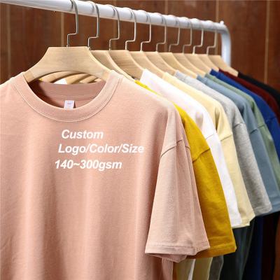 China Anti-Wrinkle First Class Quality Cotton Custom Men Printing Custom Logo T-shirt Printing Plain Oversize T-shirt for sale