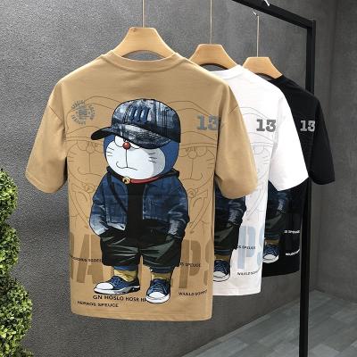 China Custom Graphic 100%cotton T-shirt Anti-wrinkle Printing Custom Brand Mens T-shirts for sale