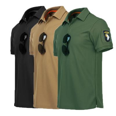 China High Quality Hot Selling Pattern High Quality Tactical Quick Dry Men's Polo Short Sleeve T-shirts Anti-wrinkle Polo Shirts for sale