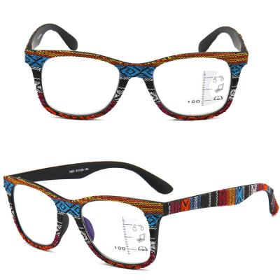 China Wooden blue light reading shoe reading glasses progressive jeans glasses anti blocking progressive multifocal reading glasses for sale