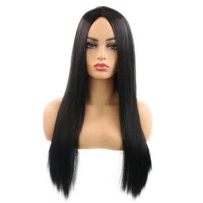 China New Style Fashion Full Midpoint Long Straight Female Hair Color Headwear Wigs For Female for sale