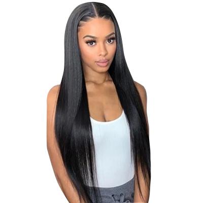 China Fashion Ladies Straight Hair Chemical Fiber Wig Mid Length High Temperature Silk Headwear for sale