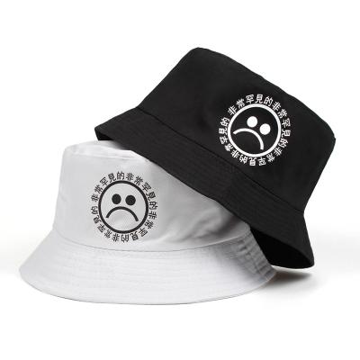 China New Character Women Fisherman Character Boy Bucket Hat Hip Hop Summer Sad Sun Panama for sale