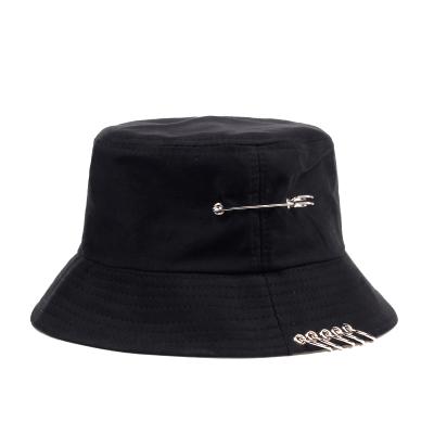 China New Character Iron Ring Bucket Hat Men Women Fishing Fisherman Hats Outdoor Fisherman Cool Cap for sale