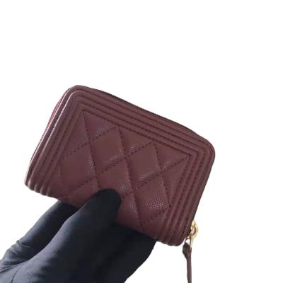 China New cc luxury women's wallet designer temperament leisure atmosphere soft simple light weight solid color high-end women for sale