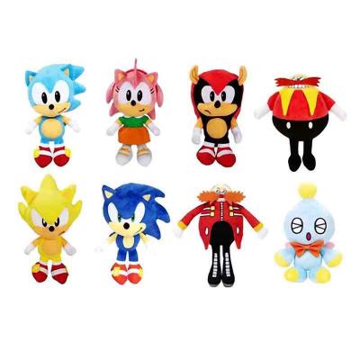 China New 25cm Big Sonic Hedgehog Tikal Plush Sound Doll Oriental Cute Anime Cartoon Kids Birthday Gift Plush Toy for sale