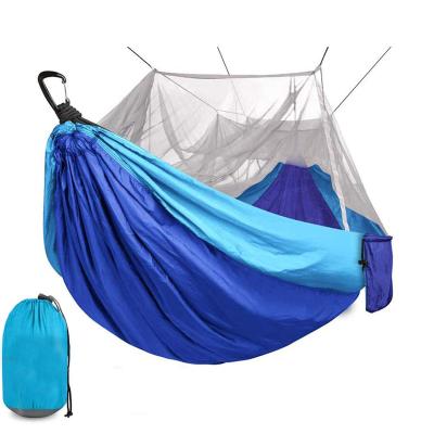 China Parachute Hammock Durable Ultralight Durable Folding Camping Hammock With Mosquito Net for sale