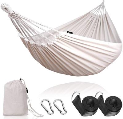 China Durable Wholesale Outdoor Hammock Bed Canvas Rising Camping Hammock For Outdoor for sale