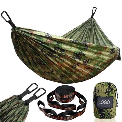 China Wholesale Popular Durable Waterproof Rip-stop Camouflage Portable Hammock Parachute Hammock for sale