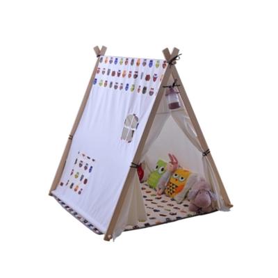 China Toy Square Top Canvas Play Soft Indian House Teepee Kids Indoor Tent For Kid for sale