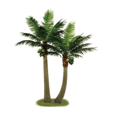 China interior & Artificial Coconut Tree 4m Tall Plastic Tropical Ornamental Palm Plant 2m 3m Palm Tree Fiberglass Decoration Bonsai Indoor Garden Mall Outdoor Large for sale