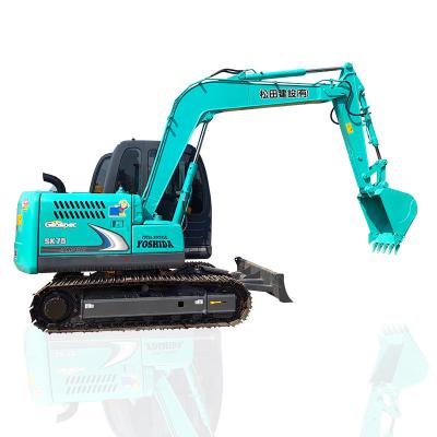 China Hydraulische 42kw SK75 Gebraucht Kobelco Mini Bagger zum Verkauf zu verkaufen