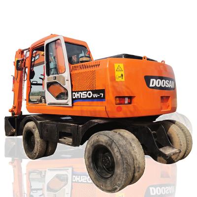 China Original Doosan DH150-7 Used Wheel Excavator 0.6m3 Bucket Capacity Quality Guaranteed for sale