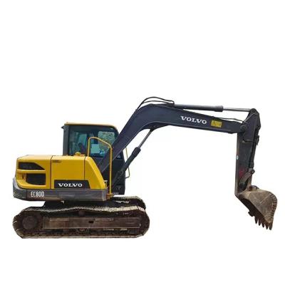 Китай Использованные Volvo EC80D Гидравлические мини экскаваторы 0.34m3 Bucket For Sale продается