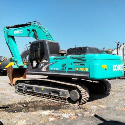 중국 대형 사용 된 발굴기 Kobelco SK350D 크롤러 발굴기 1.3-1.6m3 버킷 용량 35 톤 판매용