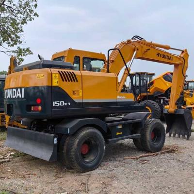 Китай Небольшой экскаватор Hyundai R150w-9 Колесный экскаватор 0,23 м3 Вместимость ведра продается