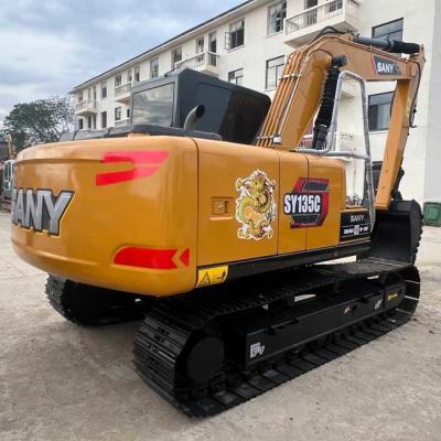 China Used Excavator SANY SY135c Little Crawl Excavator 0.6m³ Bucket Capacity for sale