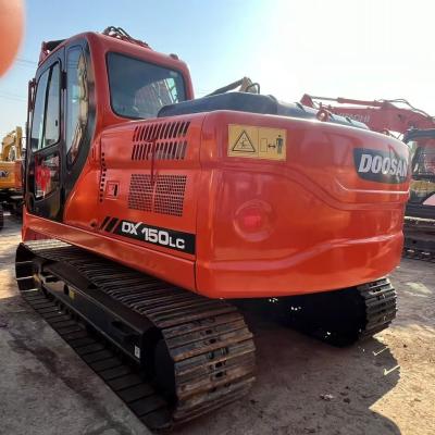 중국 원본 Doosan 한국에서 만든 15톤 크롤러 발굴기 Doosan Dx150 사용 된 수압 크롤러 발굴기 판매용