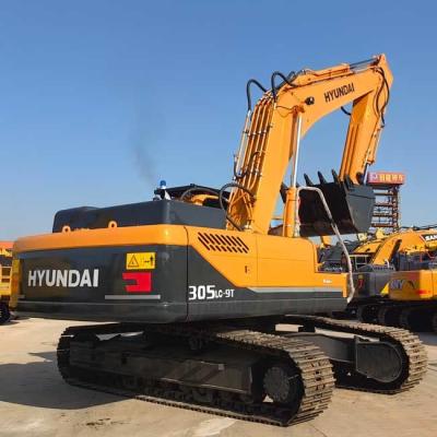 China Excavadora grande usada Hyundai R305LC-9T Excavadora de rastreo 1,38m3 Capacidad de cubo en venta