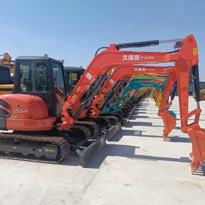 China Used Kubota Mini Excavator U55-4 0.16m3 Bucket Capacity Original Excavator Machinery for sale