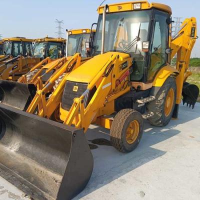 Китай Использованный JCB3CX Backhoe Wheel Loader с вместимостью в 0.84 м3 для строительных проектов продается