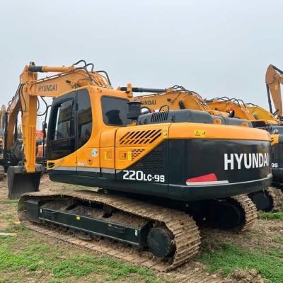 China Hyundai R220LC-9s 1.0m3 Capacidad de cubo 20 toneladas Excavadora de rastreo usada en venta