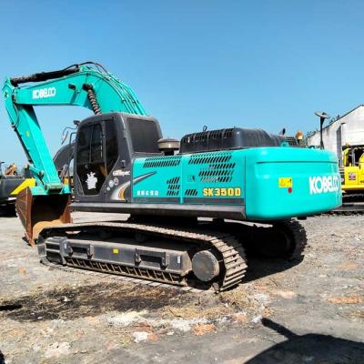 China Kobelco 35 Tonnen 1,3-1,6 m3 Eimerkapazität Gebraucht SK350D Crawler Bagger zu verkaufen