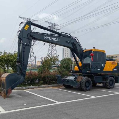 Китай Использованный колесный экскаватор Hyundai R210Wvs 0.92m3 вместимость ведра Средний продается