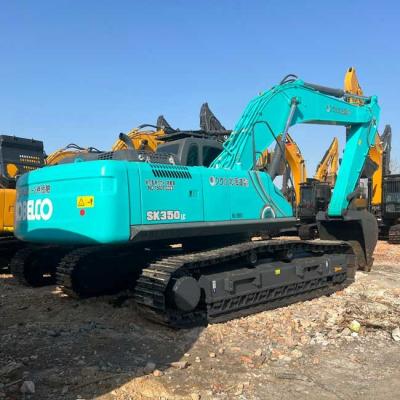 China Gebrauchtes Kobelco SK350LC Crawler Bagger 35 Tonnen mit 1,6m3 Eimerkapazität zu verkaufen