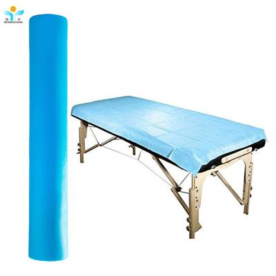 China Breathable Soft Disposable Bed Sheet Rolls Non Sterile for Medical / Beauty Salon for sale