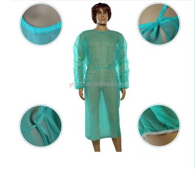 China Elastic Cuff Non Woven Disposable Isolation Gown For Hospital Clinic Brathable for sale