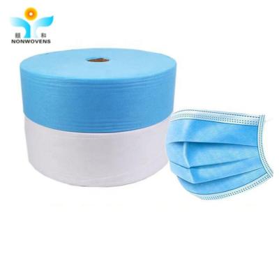 China La prenda impermeable Dot Pattern 25gsm de la tela no tejida del polipropileno 100 hizo girar la tela consolidada del polipropileno TNT para la mascarilla en venta