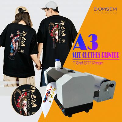 China Garment shops big promotion A3 a3 clothes dtf printer t-shirt printing machine ize for sale