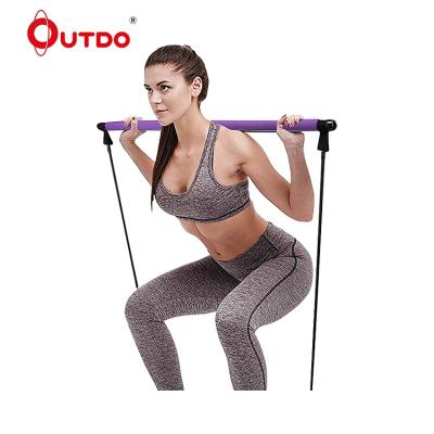 China High Quality Customized Colorful Yoga Exercise UTDO Logo Fitness Yoga Exercise Pilates Bar Adjustable Fitness Equipment for sale