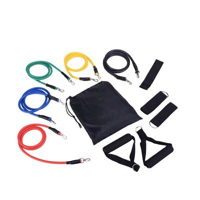 China Natural Latex UTDO High Quality Resistant Tube 11 Pcs Elastic Fitness Exercise Resistance Bands Set for sale