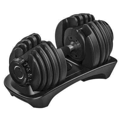 China High Quality Universal Automatically 24kg 40kg Dumbbell Fitness Equipment Adjustable Dumbbells For Sale for sale