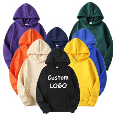 China custom high quality unisex simple embroidery simple embroidery hoodie pullover Anti-wrinkle logo fleece hoodies women winter for sale