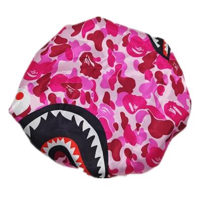 China Wholesale Eco-friendly Water Hood Fashion Shower Nightcap Designer Satin Silk Hair Hoods Hijab For Women for sale