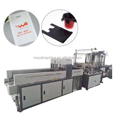 China Factory China Heat Seal And Cold Cut Lines 2 Layer 4 Flat T Shirt Bag Making Machine Price for sale