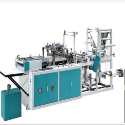 China Factory PLC Touch Screen Operation Flower Bag Making Machine With Two Line Cutting Folding Device for sale