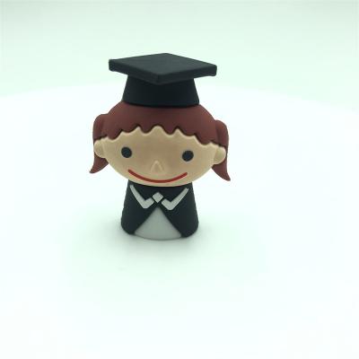 China PVC School Customized Student Gift USB U Disk Female Student Graduation Gift Flash USB2.0 3.0 16G 32G Pen Drive Pen Drive for sale