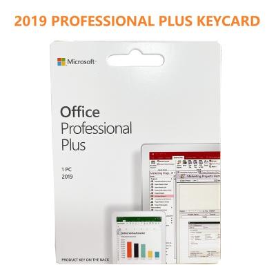 China Microsoft Office 2019 Professional Plus KEYCARD Office 2019 Professional Plus KEYCARD for sale