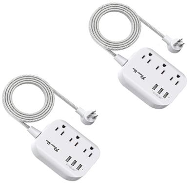 China Residential / General Purpose American 3-Outlet Power Strip 5ft Power Cord With 3.1A 3 USB Ports ETL Listed for sale