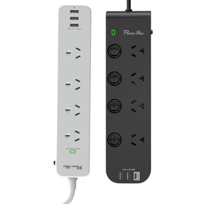 China Factory Price AU Australia Power Strip Panel 4-Outlet Custom Long Power Board Residential/General Purpose Power Cords for sale