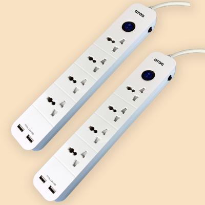 China Factory direct usb outlet 2 socket portable outlet extension socket multi universal residential/general purpose outlet outlets for sale