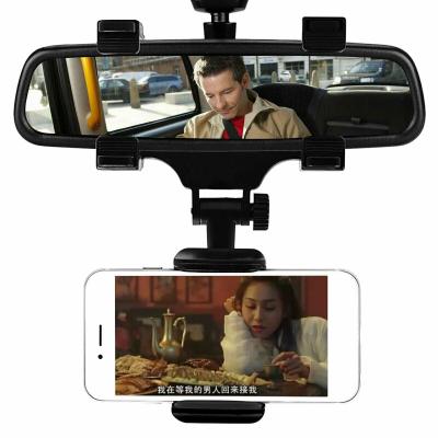 China Multifunctional Adjustable Car GPS Rearview Mirror Holder Phone Bracket Car Phone Holder for sale